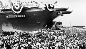 USS ENTERPRISE CHRISTENING