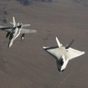 X-32A & Boeing F/A-18D Hornet